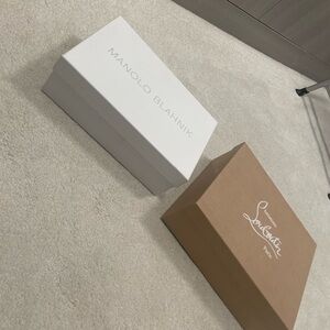 Manolo Blahnik, Christian Louboutin and Valentino  Shoe Empty Boxes